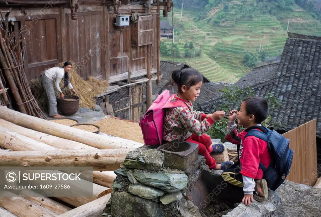 Yao Village of Dazhai, Longsheng, Guangxi Province, China