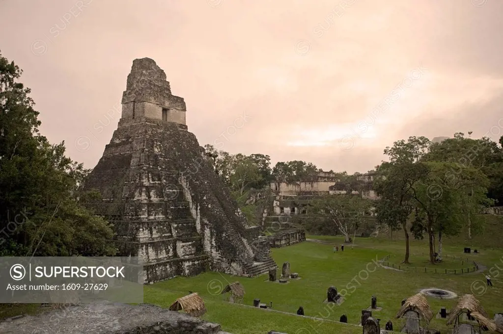 Tikal Pyramid ruins UNESCO site, Guatemala