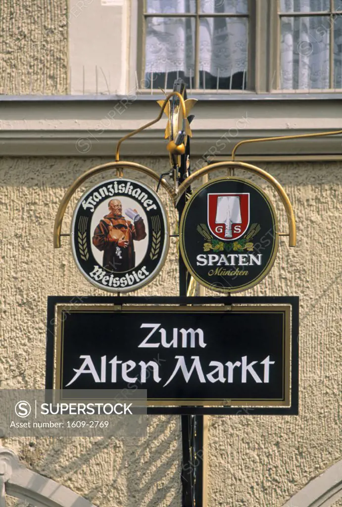 Pub sign, Munich, Germany