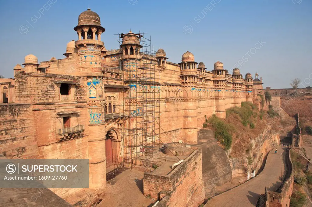 Fort, Man Mandir palace 1500, Gwalior, Madhya Pradesh, India