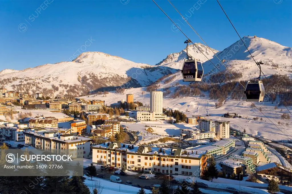 Sestriere Ski Resort Site of 2006 Winter Olympics, Turin Province, Piedmont, Italy