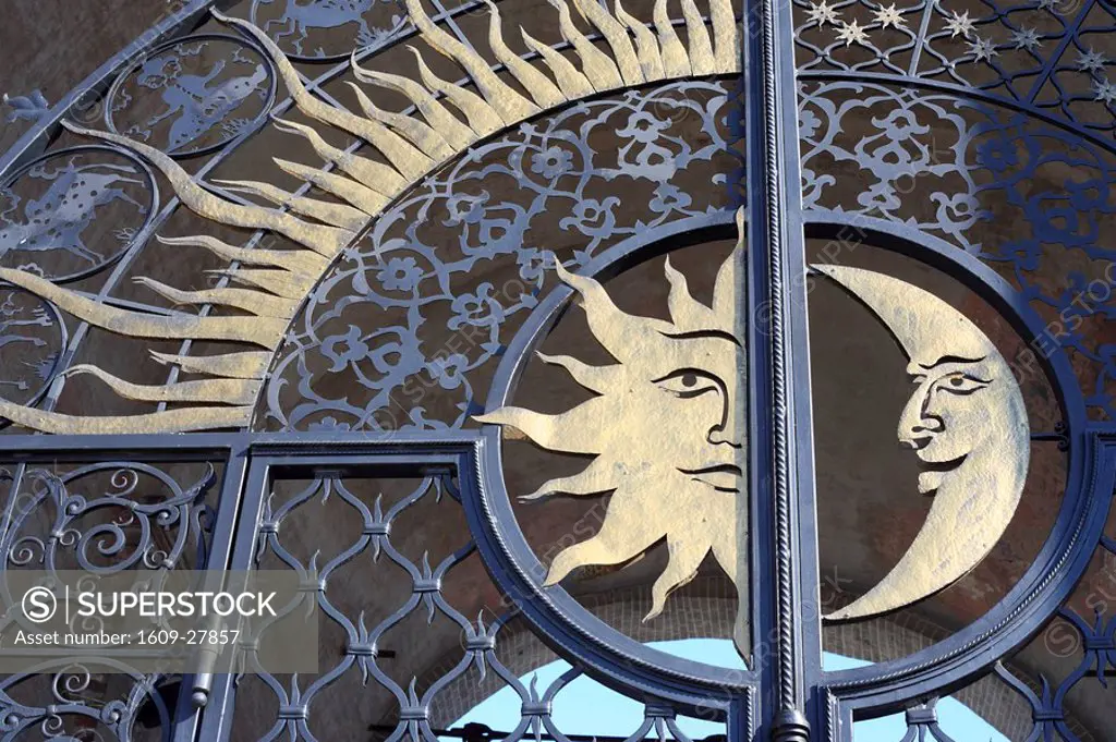 Gates of Soyembika Tower in Kazan Kremlin, UNESCO World Heritage Site, Tatarstan, Russia