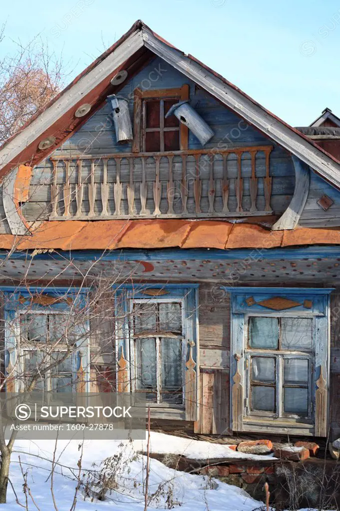 Rural wooden house, Tatarstan, Russia