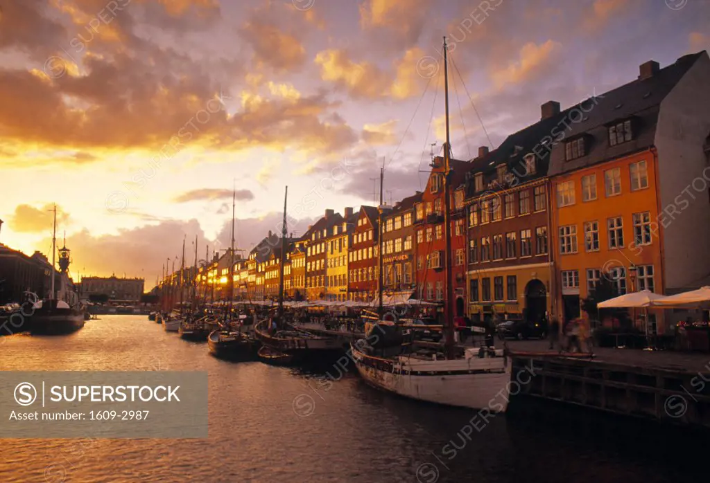 Nyhavn Harbour, Copenhagen, Denmark