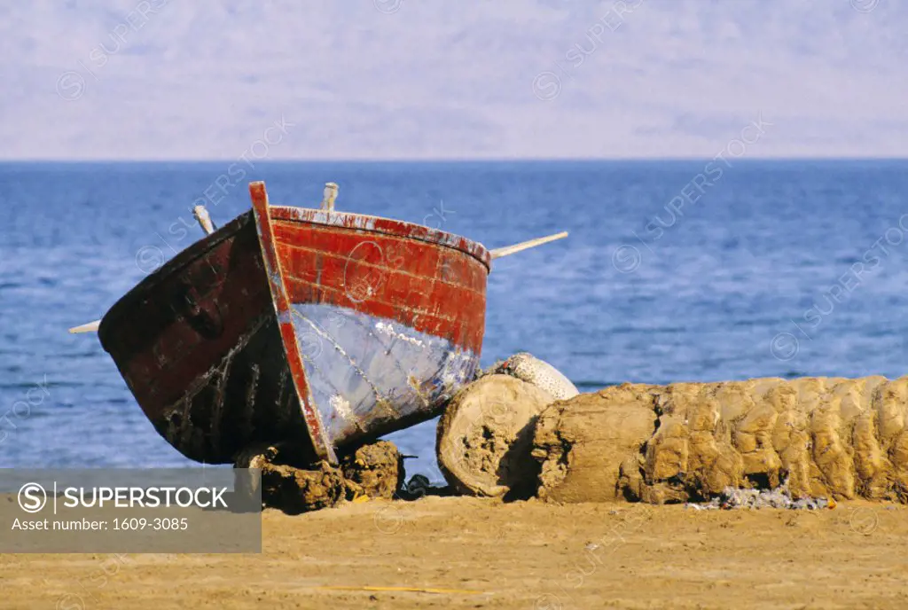 Boat by Red Sea, Sinai, Egypt