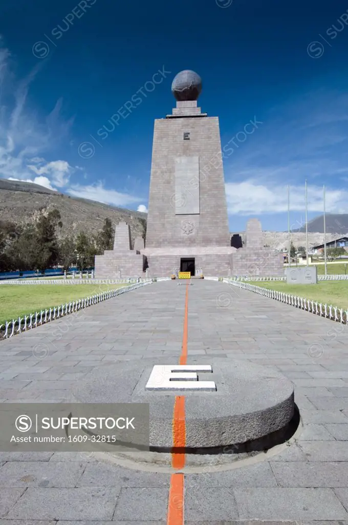 La Mitad del Mundo marking the Equator, Ecuador