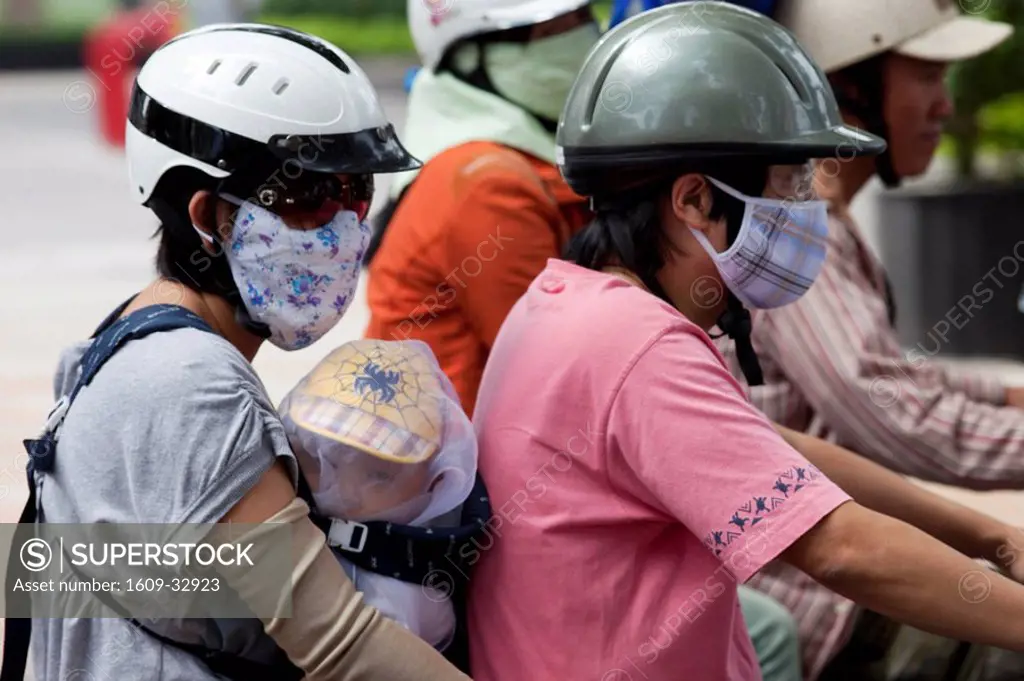 Vietnam, Ho Chi Minh City, Motorbike Traffic