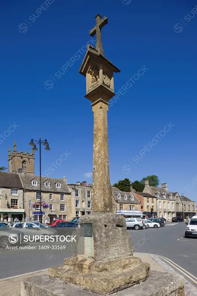 England, Gloustershire, Cotswolds, Stow_on_the_Wold, Town Cross