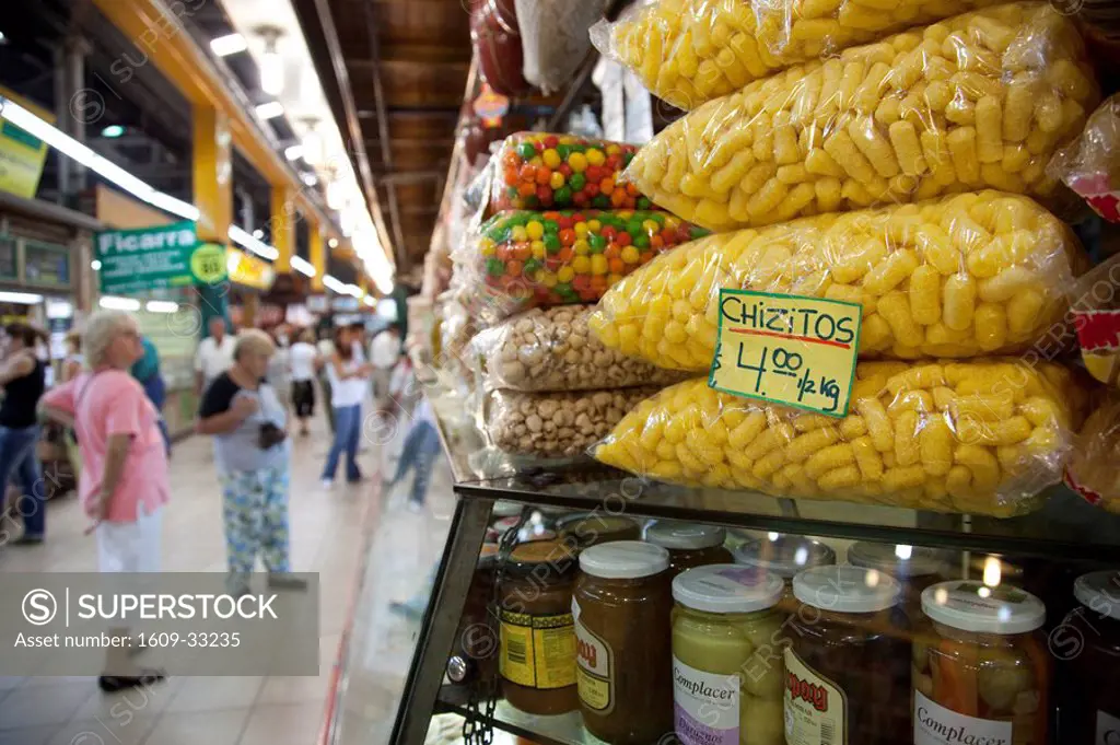 Argentina, Mendoza Province, Mendoza, Mercado Central market, snacks