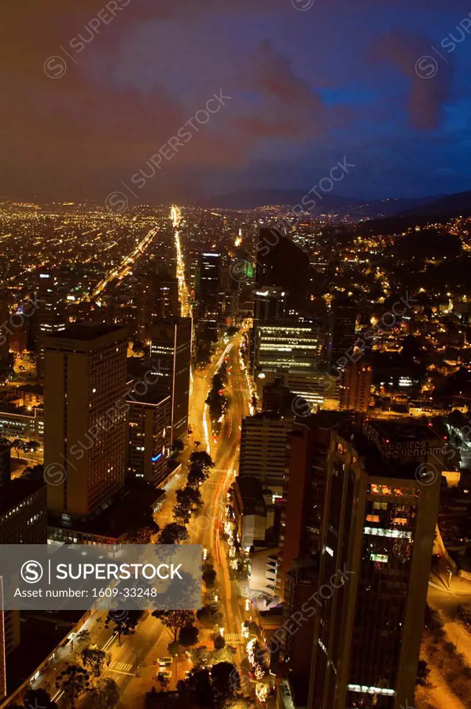 Colombia, Bogota, View of the Centro Internacional