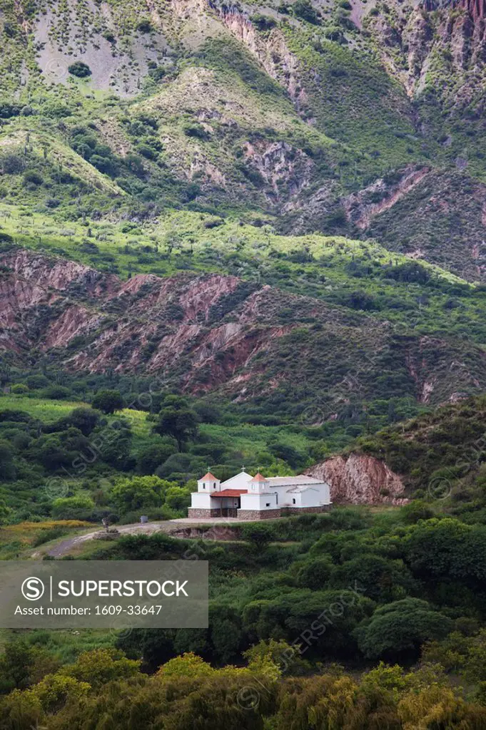 Argentina, Salta Province, San Fernando de Escoipe, mountain church on the Road to Cachi, RP33