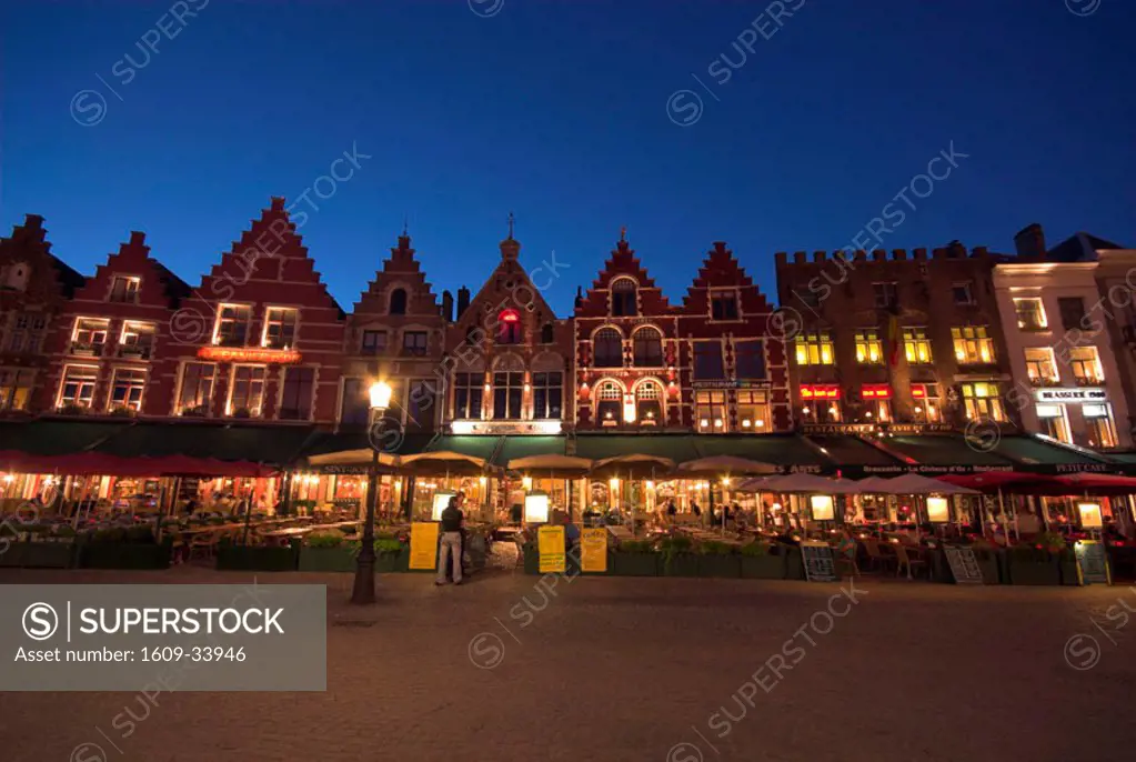 The Markt (Main Market Place), Bruges, Flanders, Belgium