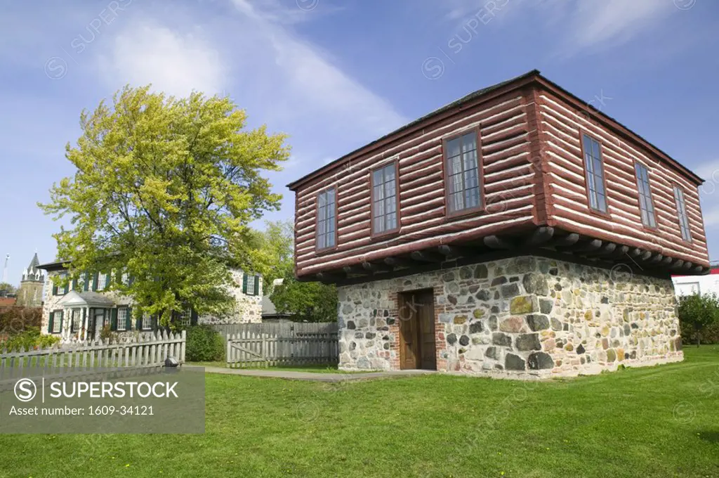 Blockhouse, Clergue National Historic Site, Ermatinger, Sault Saint Marie, Ontario, Canada