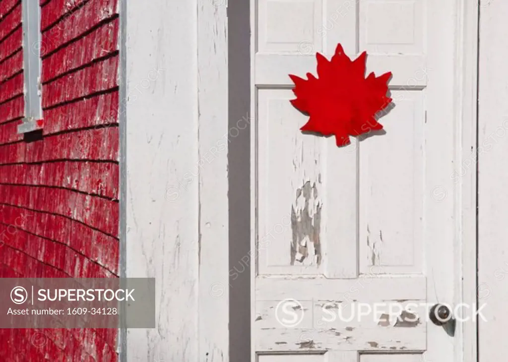 Canada, New Brunswick, Campobello Island, Holiday home, maple leaf design