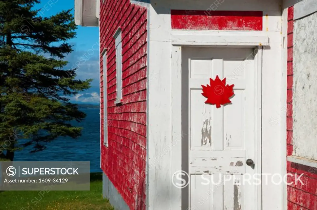 Canada, New Brunswick, Campobello Island, Holiday home, maple leaf design