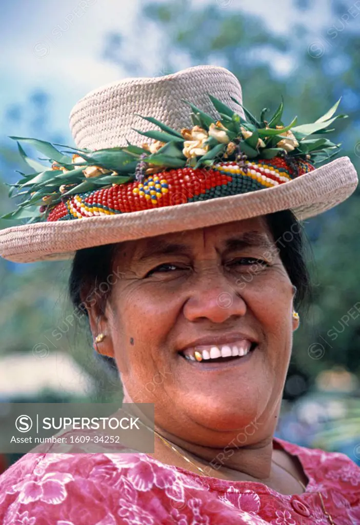 Portrait of a woman, Rarotonga, Cook Islands
