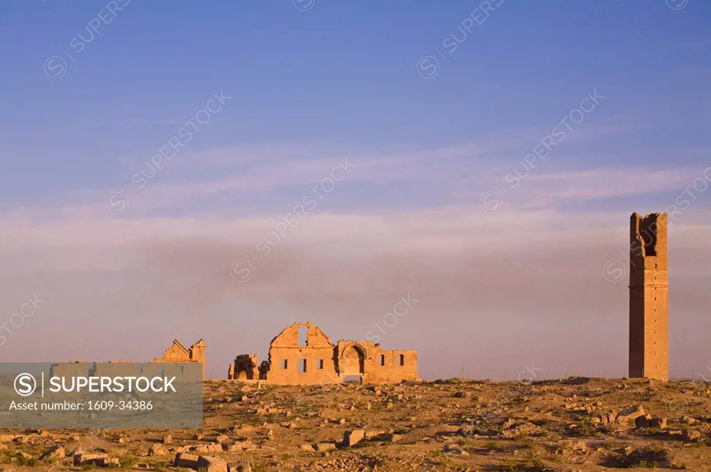 Turkey, Eastern Turkey, Harran, Minaret and ruins of Ulu Cami