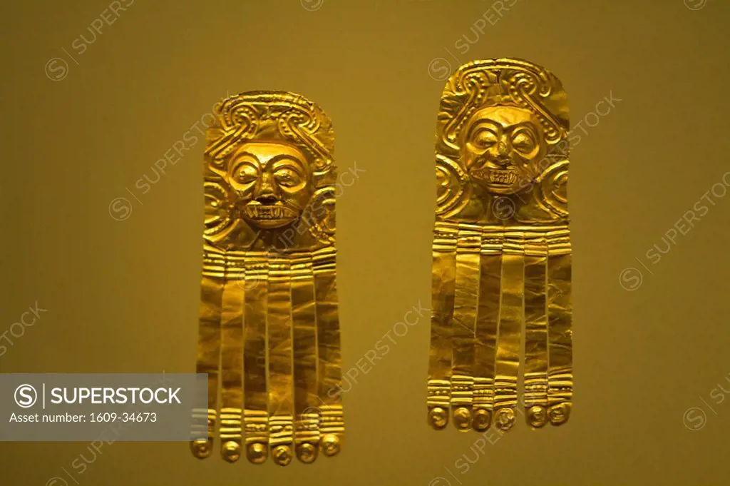 Colombia, Bogota, Gold musuem, Museo Del Oro, Gold artifact