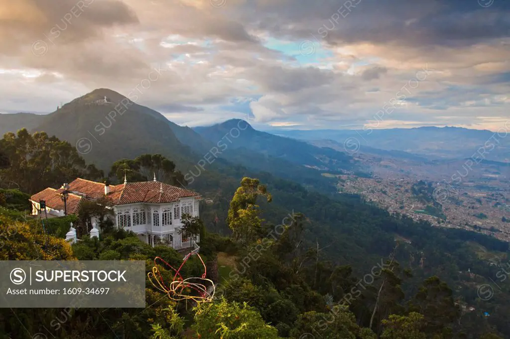 Colombia, Bogota, Cerro de Monserrate, Restaurant on Monserrate Peak