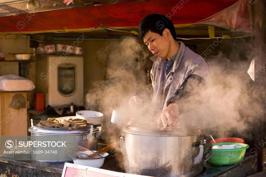 Food vendor, Old Town, Shanghai, China