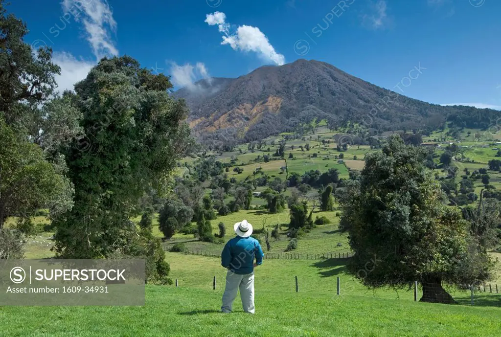 Costa Rica, Turrialba Volcano, Fumarolic Activity, Fumaroles, Steam, Gas, Active, Mountain Tropical Cloud Forest, Tourist MR