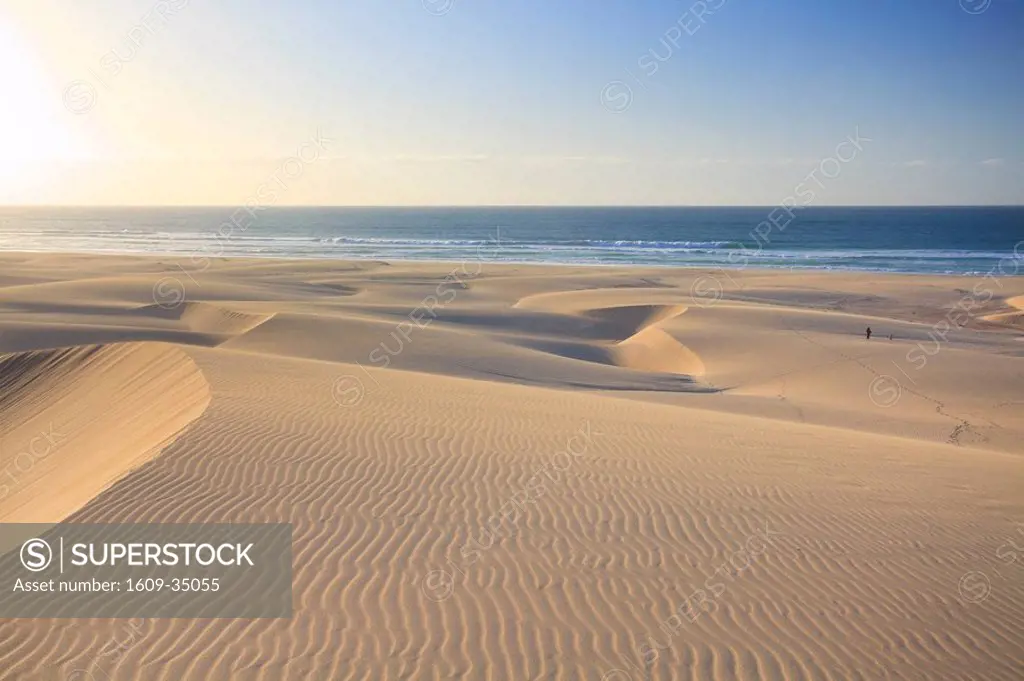 Cape Verde, Boavista, Chaves Beach Praia de Chaves, sand dunes