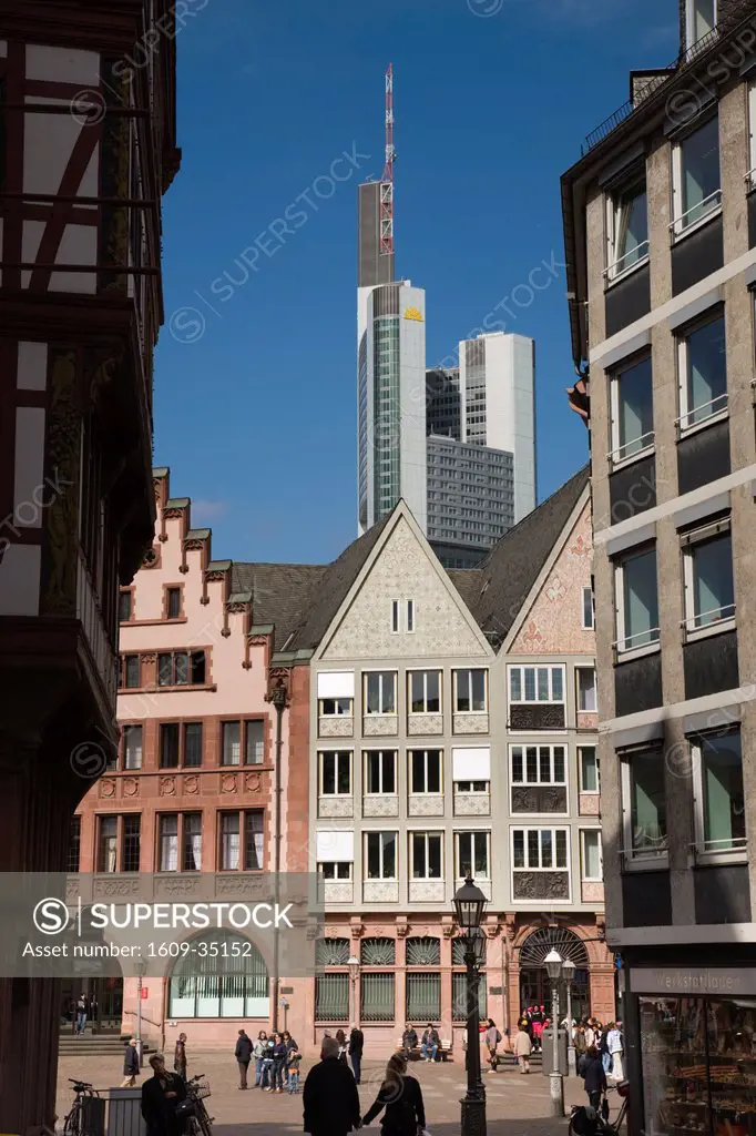 Germany, Hessen, Frankfurt_am_Main, Romerberg Square, Frankfurt Town Hall