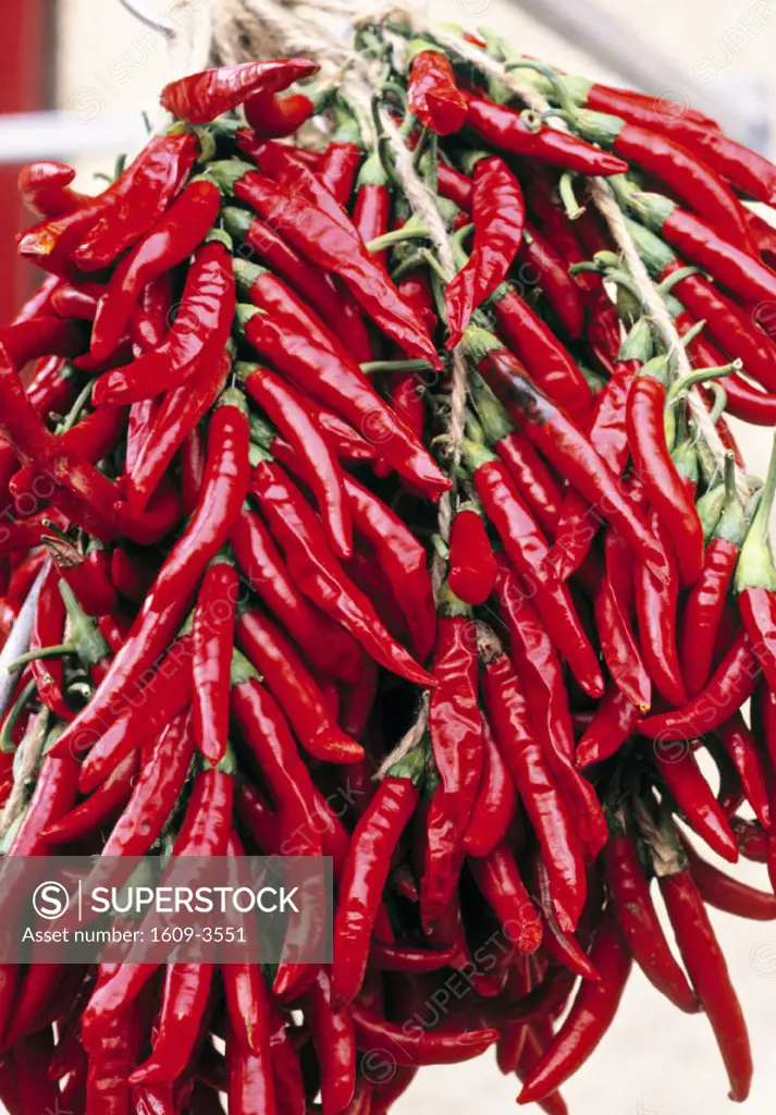 Dried Chilli Peppers, Majorca, Spain