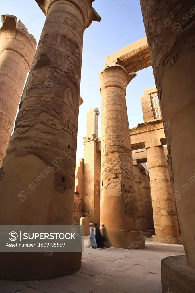 Egypt, Luxor, Karnak, Temple of Amun, Great Hypostyle Hall