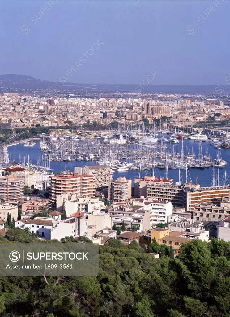 Port and City, Palma de Mallorca, Majorca, Spain