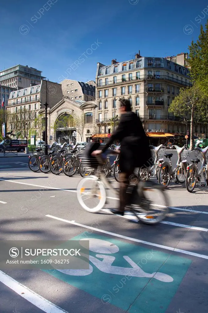 ´Velib´ bicycle rental scheme, Paris, France