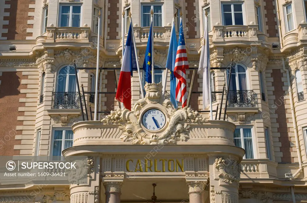 France, Provence_Alpes_Cote d´Azur, Cannes, Boulevard de la Croisette, Carlton Hotel