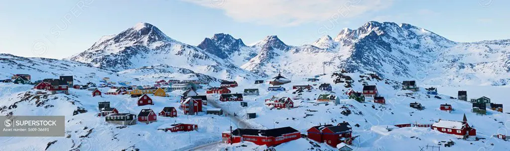 Tasiilaq, Greenland in winter