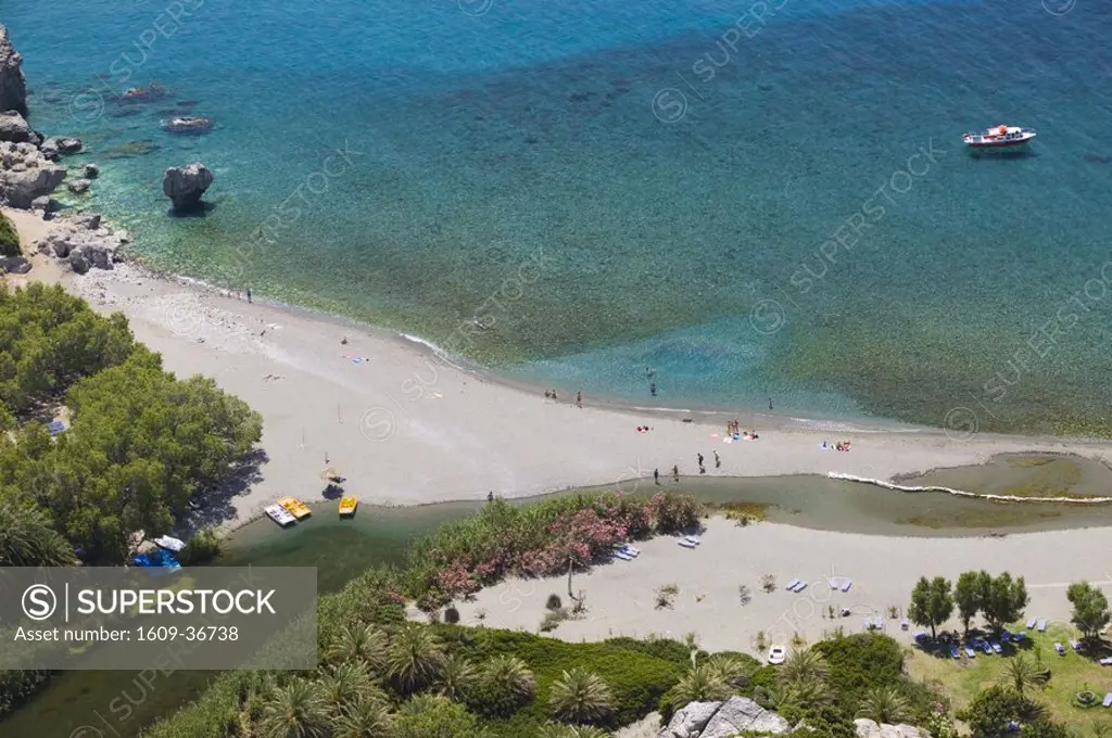 Paralia Finikodasous Palm Beach, Preveli, Rethymno Province, Crete, Greece