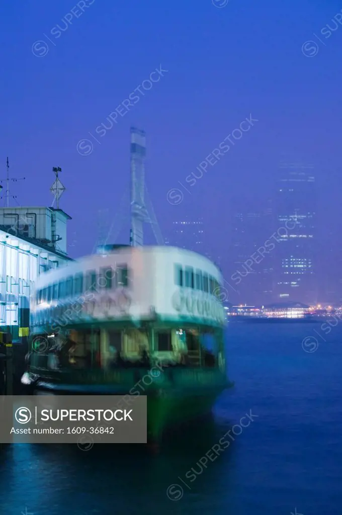 China, Hong Kong, Kowloon, Star Ferry Terminal, Victoria Harbour