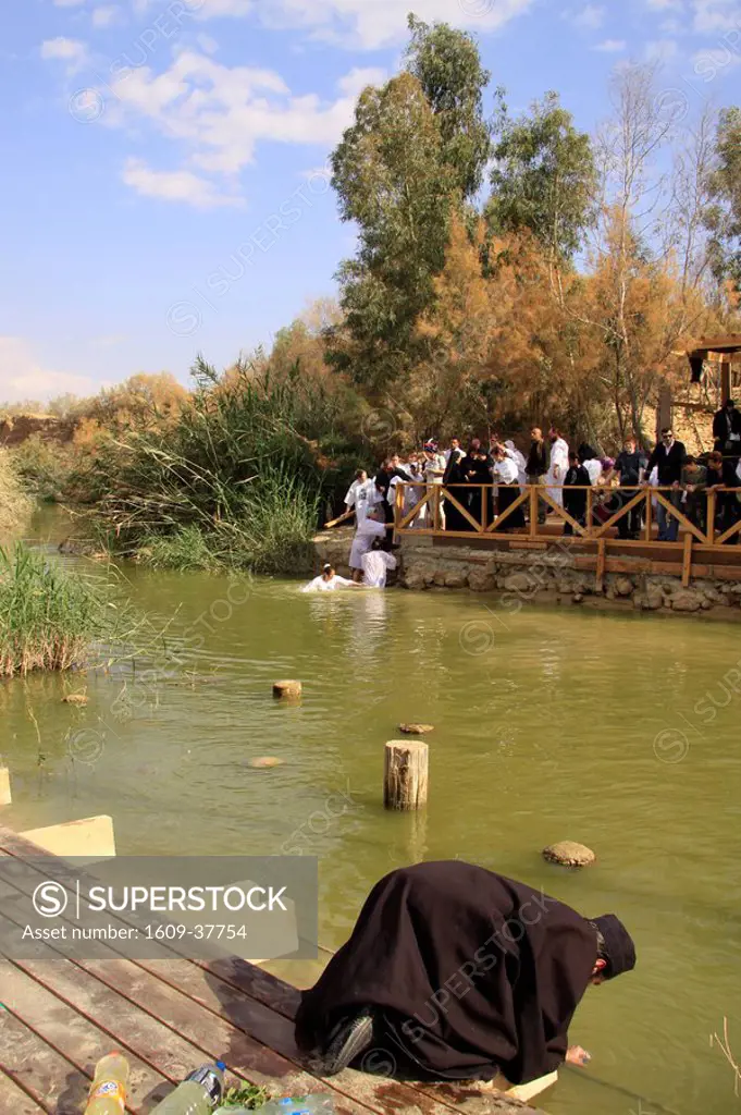 Israel, Jordan Valley, Qasr al Yahud, the place of Jesus´ baptism by John the Baptist at the Jordan River