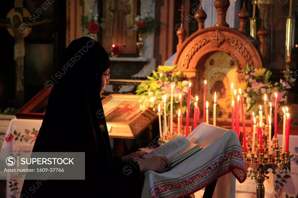 Israel, Jerusalem, the feast of Mary Magdalene at the Russian Orthodox Church of Mary Magdalene on the Mount of Olives
