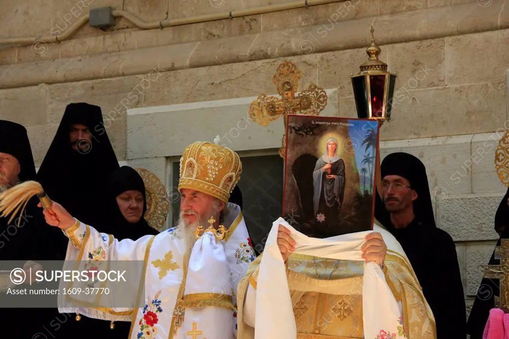 Israel, Jerusalem, the feast of Mary Magdalene at the Russian Orthodox Church of Mary Magdalene on the Mount of Olives