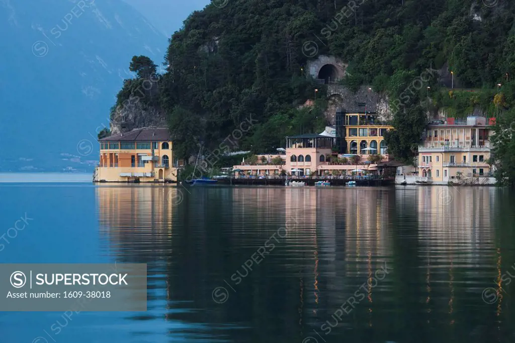 Italy Trentino_Alto Adige, Lake District, Lake Garda, Riva del Garda, Excelsior Hotel at La Punta