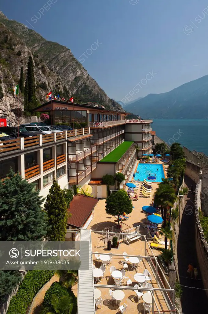 Italy, Lombardy, Lake District, Lake Garda, Limone sul Garda, Splendid Palace Hotel