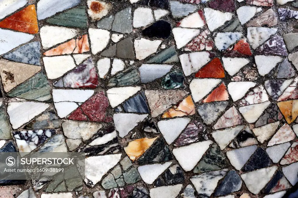 Byzantine mosaic floor, church Santa Maria e San Donato, Murano, Venice, Veneto, Itlaly