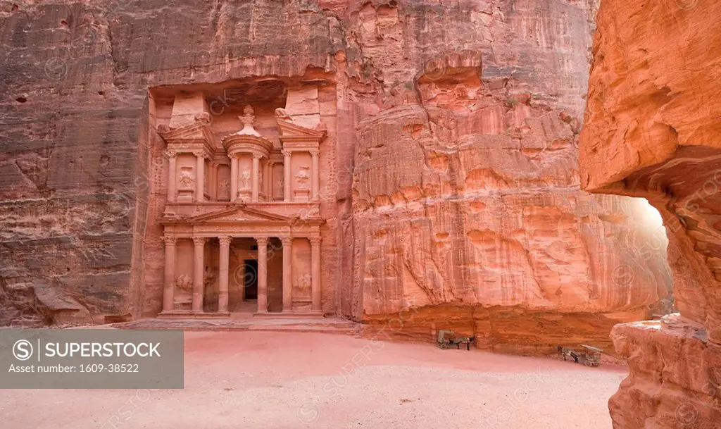 The Treasury Al Khazneh, Petra UNESCO world heritage site, Jordan