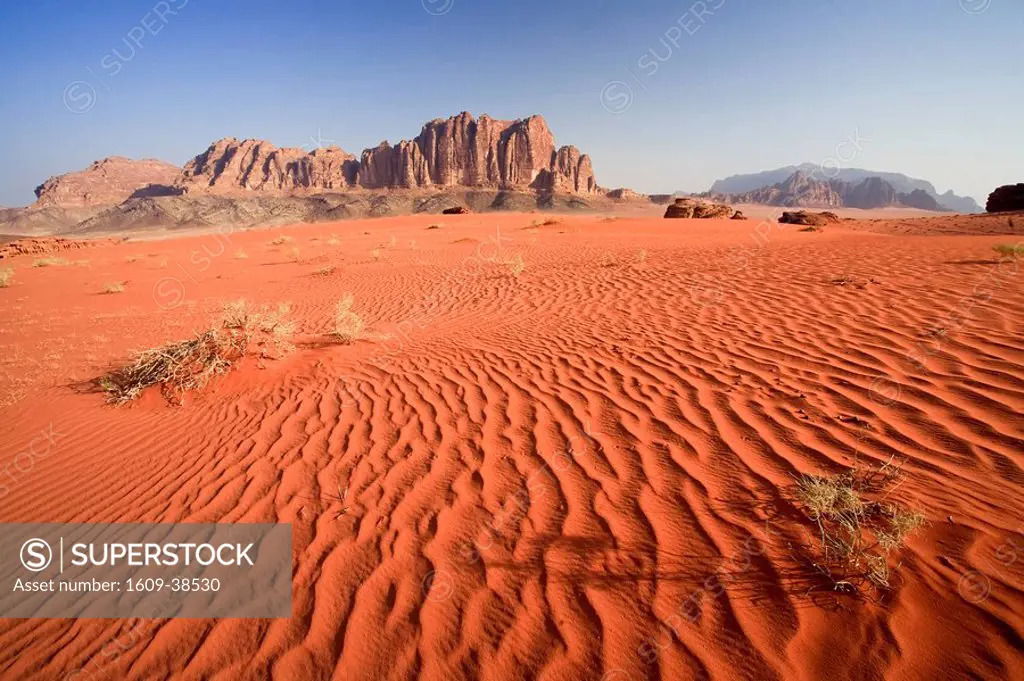 Wadi Rum Desert and Jebel Qattar mountain, Jordan