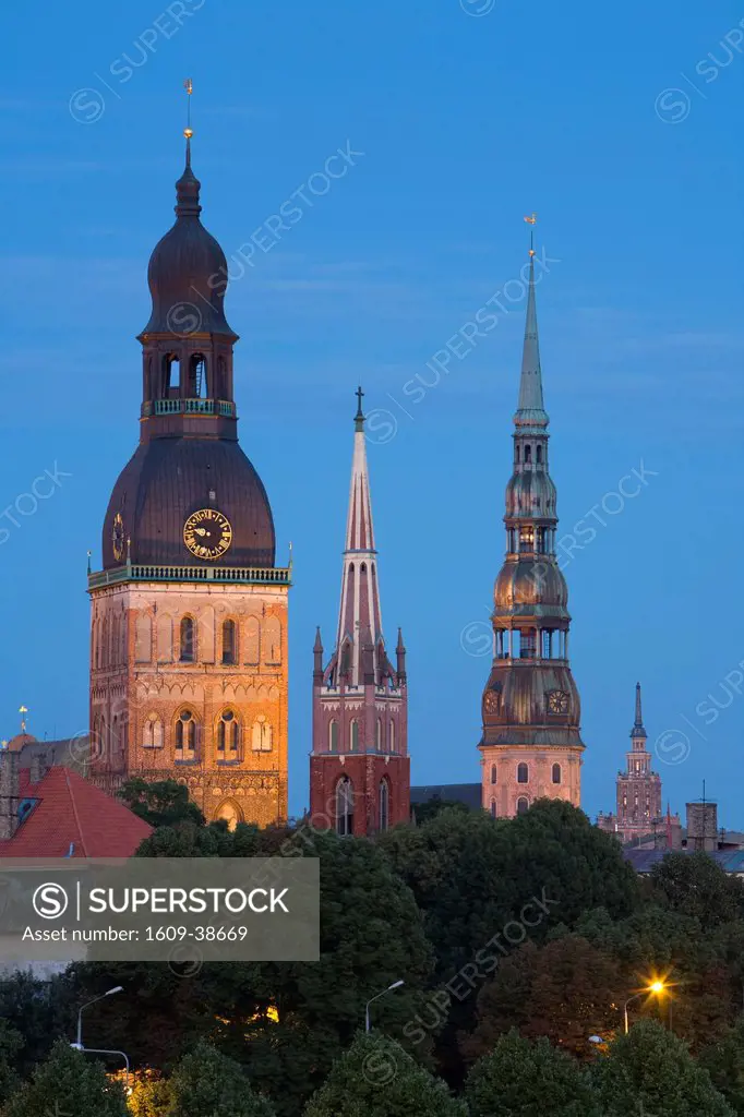 Dome Cathedral, St. Peter´s, St. Saviour´s Churches, Riga, Latvia