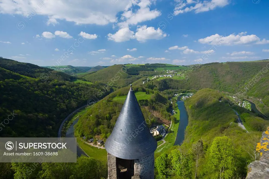 Luxembourg, Sure River Valley, Bourscheid, Chateau de Bourscheid Castle