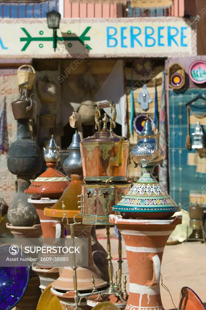Moroccan Souvenir shop, Ait Ouritane, nr Tinerhir, Morocco
