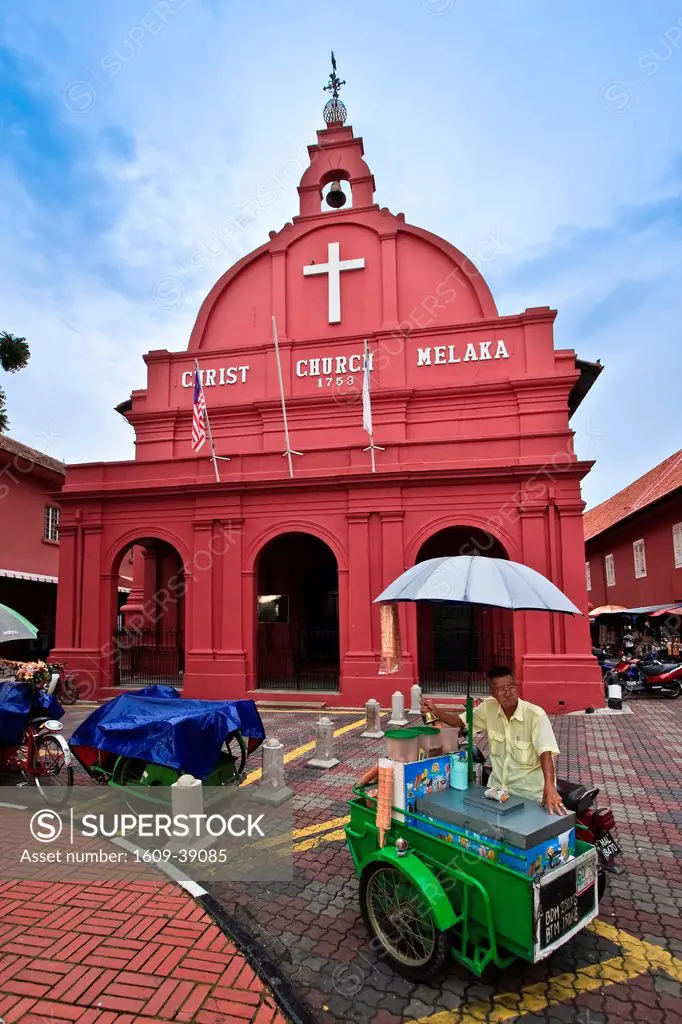 Portuguese Christ Church, Town Square, Melaka, Peninsular Malaysia