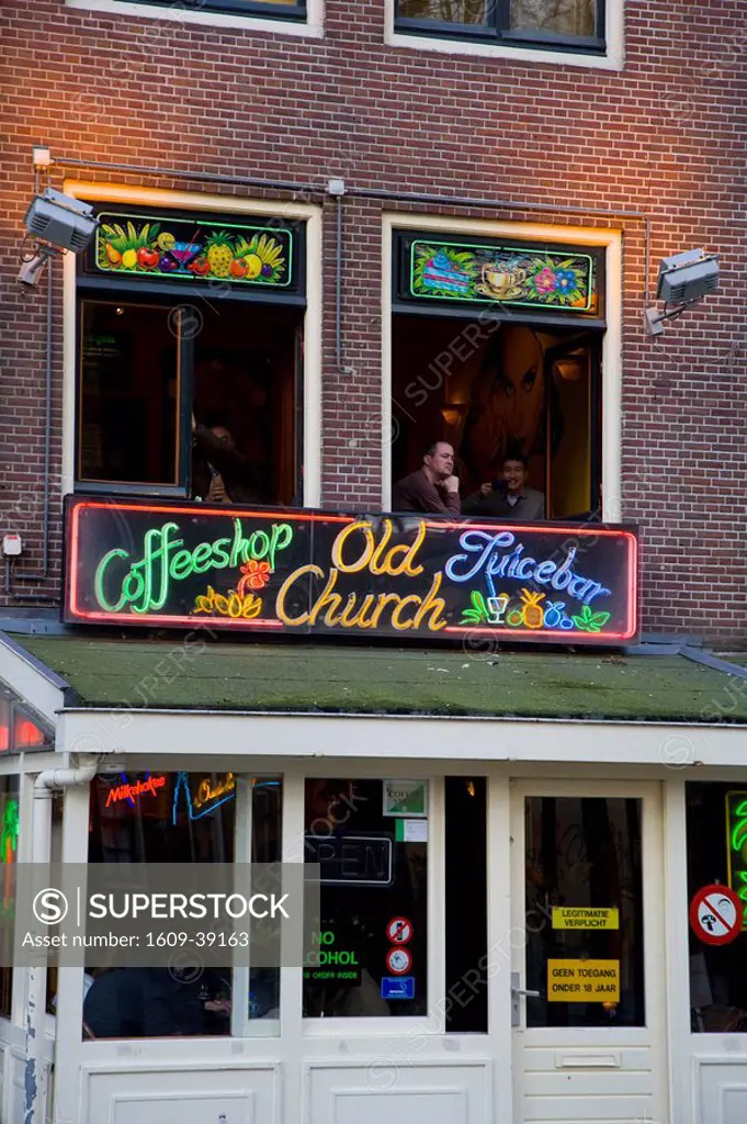 Coffee Shop, Red Light District, Amsterdam, Holland