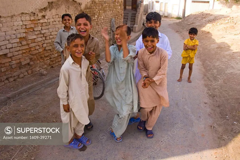 Group of children, Uch Sharif, Pakistan