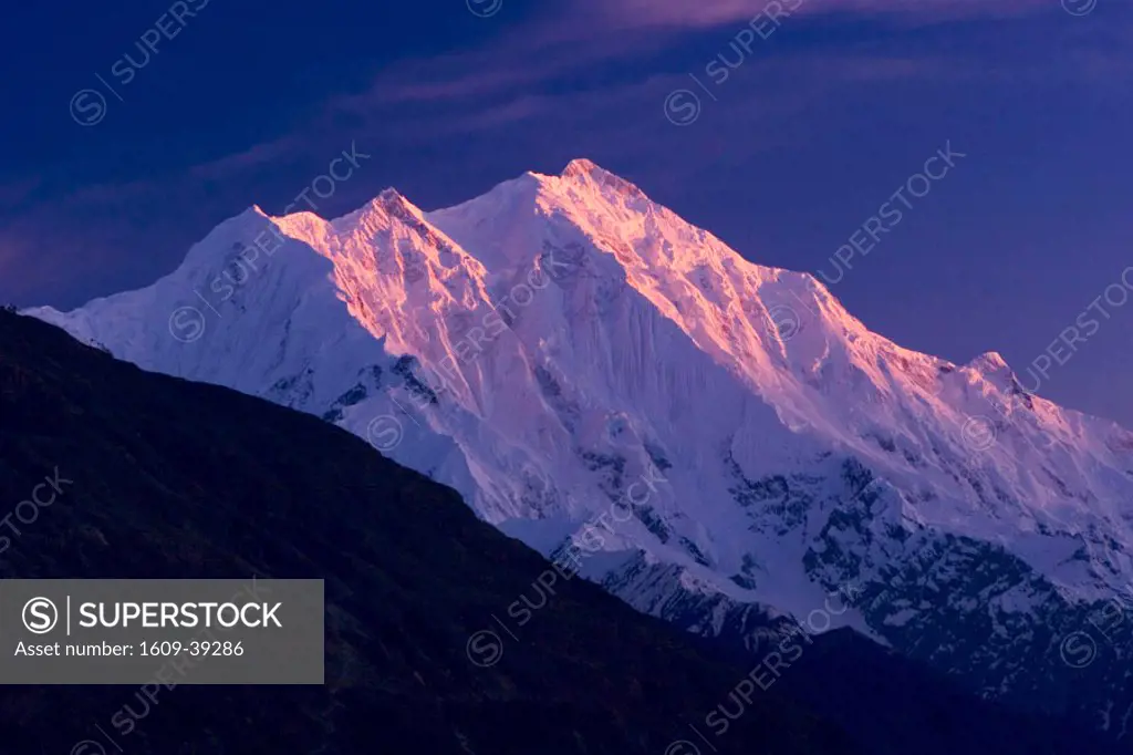 Mt. Rakaposhi viewed from Karimabad, Hunza Valley, Karakoram, Pakistan